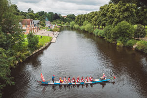 The dragon boats return to the River Severn this weekend.