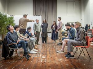Supporting image for story: Cate Blanchett and Emma Corrin pictured in rehearsals for London play