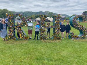 Lucy Cooper with team members (from left) Ellie-Jade Malinowski, Toby Simmons, Isla Phillips, Archie Grimshaw, Jazmin Carter-Smith and Tommy Price