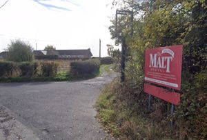 The entrance to the former Malt Shovel pub in Highley, near Bridgnorth