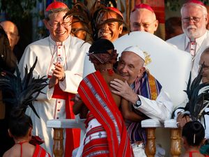 Supporting image for story: Pope cheers East Timor’s recovery while acknowledging bishop’s abuse scandal