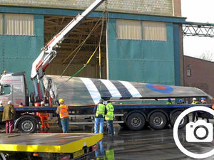 Supporting image for story: Historic aircraft glides into RAF Cosford museum
