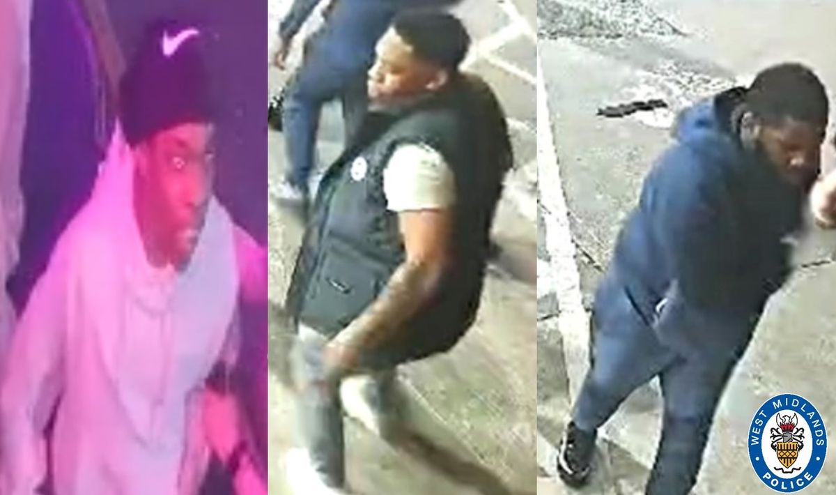 Birmingham stabbing - hunt for three men suspected of involvement