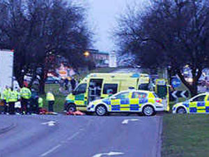 Supporting image for story: Crash cyclist fights for life