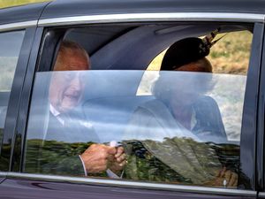 Supporting image for story: King, Queen, William and Kate among royals attending Sunday church service