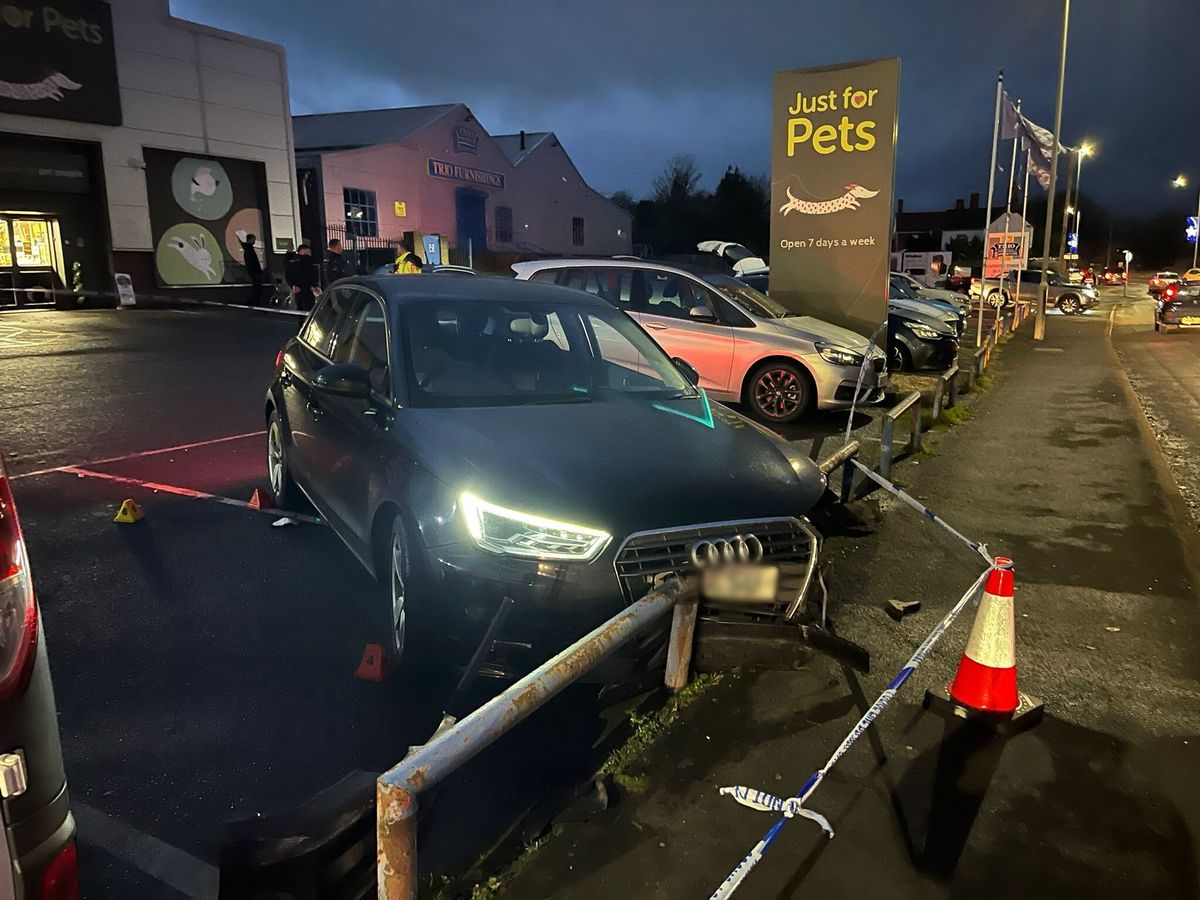 Police and air ambulance attend after car hits pedestrian in Telford car park