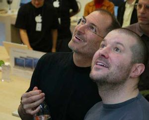 Steve Jobs and Jonathan Ive