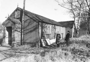 Pictured in February 1971, is an old corrugated iron parish rooms at St Luke's Church, Cannock, which was due to be demolished.