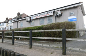 High Oak Surgery, in High Street, Pensnett, which has been forced to close today