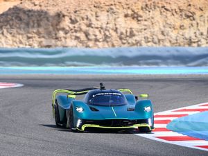 Supporting image for story: Aston Martin Valkyrie AMR Pro gets dynamic debut at the Bahrain Grand Prix