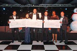 The cheque presentations that took place during the night