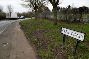 Clee Road had been closed off on Sunday