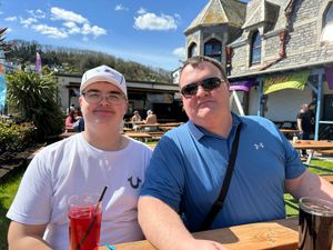 Simon and his father Dave.