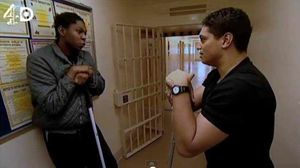 Daniel Thompson with Piers Linney on Channel 4's The Secret Millionaire