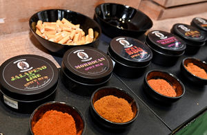 Some of the hot spices on offer from Little Sutton Biltong