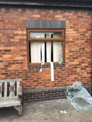 This window was smashed