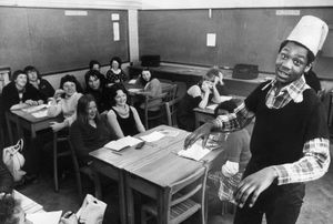 March 1974: 'A teenage Lenny Henry was content keeping school pals at Dudley’s Bluecoat secondary school amused with some hilarious impersonations of teachers. But the 16-year-old already had his sights set high. He had just landed a spot on television’s new faces show and, within a decade, had made it as one of Britain’s top comedians.'