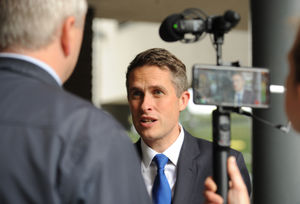 Gavin Williamson has accused Labour of scaremongering over council funding