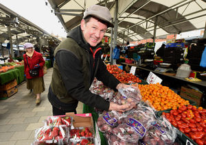 Richard Latham, who runs a fruit and veg stall, described it as being "crazy".