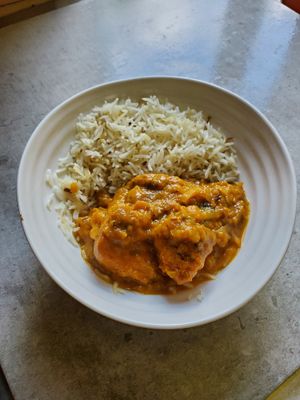 Chicken malay with fried rice