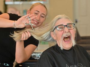 Supporting image for story: 'I haven't had a haircut for eight years - now I'm chopping it all off at 77 for charity!'