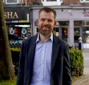 Stephen Pihlaja, Labour candidate for Moseley by-election in Birmingham. Picture sent by Labour Party.