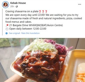 Kebab House posts regularly on Facebook. Photo: Kebab House