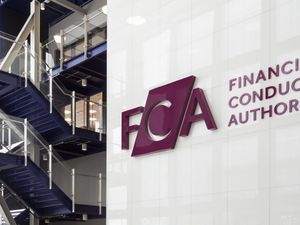 Financial Conduct Authority logo on building