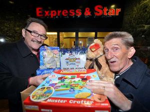 Supporting image for story: To me, to you! Chuckle Brothers back Express & Star Christmas Toy Appeal
