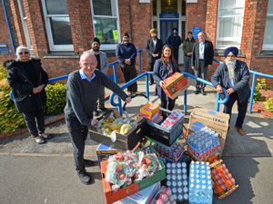 Supporting image for story: Wolverhampton gurdwara makes donation of food and cash to hospital 