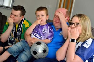 The Jones family are nervously waiting for the game tonight