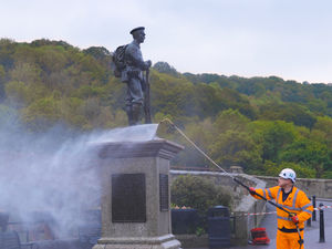 Supporting image for story: War memorials given final spruce-up as county prepares to mark Remembrance