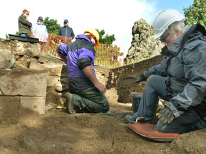 Supporting image for story: Keep walls uncovered during Oswestry Castle dig