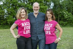 Miracle cancer survivor Adrian Webb, from Netherton, is pictured with wife Michele and daughter Amelia