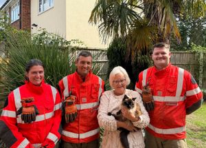 Some of the Tenbury crew with Ruth Pocknell and Portia