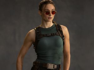 Supporting image for story: First image revealed of actress Sophie Turner as Tomb Raider’s Lara Croft