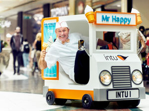 Supporting image for story: 'World's smallest ice cream van' comes to Merry Hill