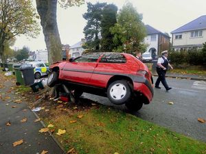 Supporting image for story: Rush-hour car driver's lucky escape