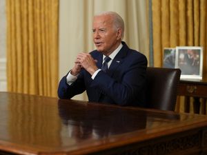 Supporting image for story: Biden warns of election-year rhetoric in prime-time address