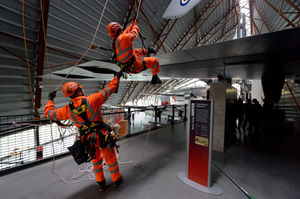 It is team effort for the specialist team of cleaners