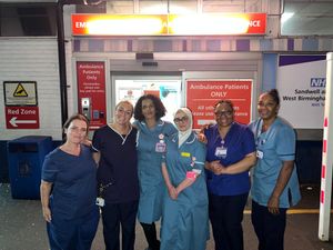 Some of the staff who worked the final shift in City Hospital's A&E department.