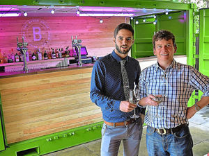 Supporting image for story: Container company creates outdoor bar