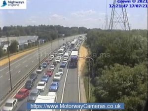 Supporting image for story: Man taken to hospital after falling from bridge onto M6