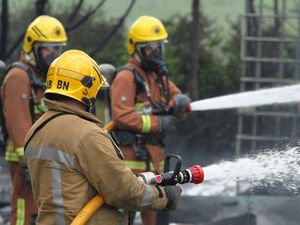 Supporting image for story: 200 tyres on fire in Shrewsbury