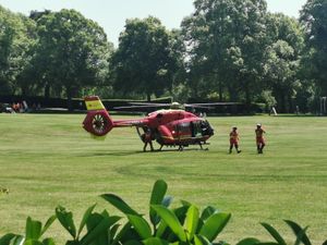 Supporting image for story: Female casualty airlifted to hospital after air ambulance lands in Shrewsbury's Quarry