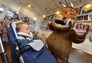 Tedi Murphy from Ellesmere with the Gruffalo