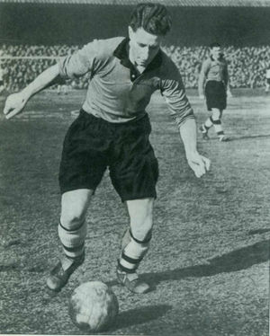 Roy Swinbourne scored 17 in 11 matches, including a hat-trick at Cardiff, but injury would cruelly end his Wolves career.