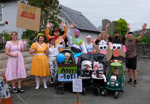 The Price group dressed up as 30 years of Toy Story. Image by Andy Compton