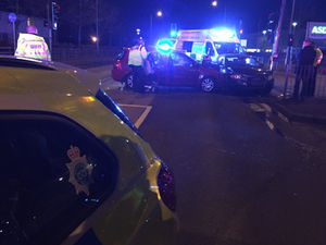 Supporting image for story: Cannock road closed after two-car crash