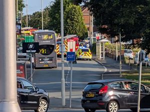 Supporting image for story: Air ambulance called to Upper Gornal after crash - major road closed
